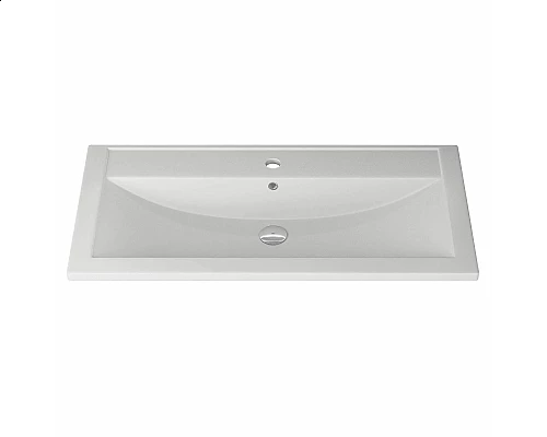 Купить Раковина кварцевая для ванной Uperwood Foster Quartz (90 см, белая матовая, жасмин) в магазине сантехники Santeh-Crystal.ru