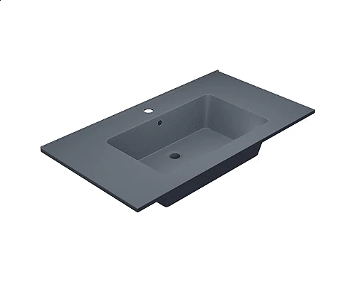 Заказать Раковина для ванной полувстраиваемая Uperwood Parma Quartz (85 см, серая матовая, бетон) в магазине сантехники Santeh-Crystal.ru