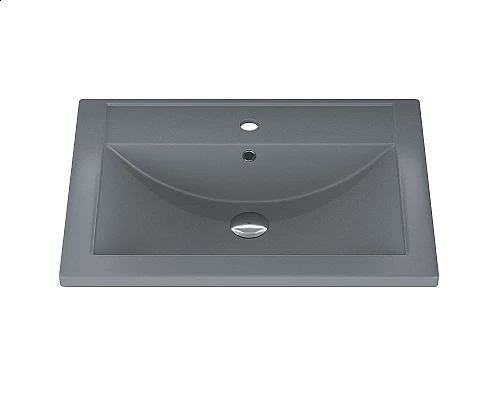 Заказать Раковина кварцевая для ванной Uperwood Foster Quartz (60 см, серая матовая, бетон) в магазине сантехники Santeh-Crystal.ru
