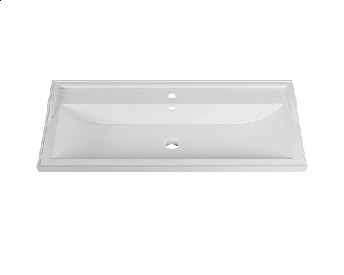 Заказать Раковина для ванной полувстраиваемая Uperwood Family (100 см, прямоугольная, белая) в магазине сантехники Santeh-Crystal.ru