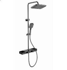 Душевая система с термостатом WONZON & WOGHAND, Темный графит (WW-B3552-BGG)