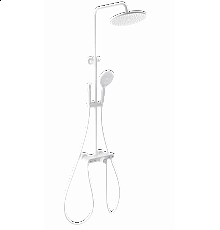 Душевая система с термостатом WONZON & WOGHAND, Белый матовый (WW-B4113-MW)