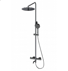 Душевая система с термостатом Wonzon & Woghand, Темный графит (WW-88739903-BGM)