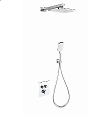 Душевая система с термостатом встраиваемая WONZON & WOGHAND, Хром (WW-B4003-CR)
