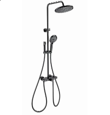 Душевая система с термостатом WONZON & WOGHAND, Черный матовый (WW-B4113-MB)