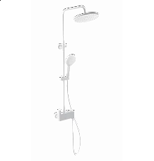 Душевая система с термостатом WONZON & WOGHAND, Белый матовый (WW-B3110-MW)