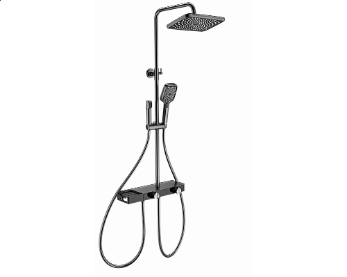 Душевая система с термостатом WONZON & WOGHAND, Темный графит (WW-B4161-BGG)