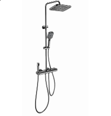 Душевая система с термостатом WONZON & WOGHAND, Темный графит (WW-B4129-BGG)