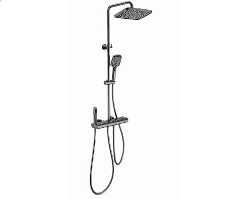 Душевая система с термостатом WONZON & WOGHAND, Темный графит (WW-B4129-BGG)