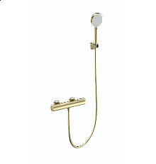 Смеситель для душа с термостатом WONZON & WOGHAND, Брашированное золото (WW-A2006-A-BG)