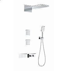 Душевая система с термостатом встраиваемая WONZON & WOGHAND, Хром (WW-D4538-A-CR)