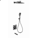 Душевая система с термостатом встраиваемая WONZON & WOGHAND, Черный матовый (WW-B4005-MB)