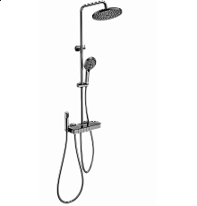 Душевая система с термостатом WONZON & WOGHAND, Темный графит (WW-B3580-BGG)