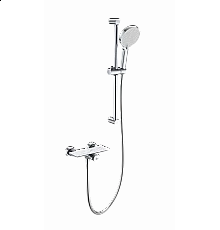 Смеситель для душа с гарнитуром WONZON & WOGHAND, Хром (WW-B2052-A-CR)
