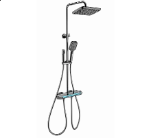 Душевая система с термостатом WONZON & WOGHAND, Темный графит (WW-B4174-BGG)