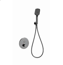 Смеситель для душа с термостатом встраиваемый WONZON & WOGHAND, Темный графит (WW-D1017-A-BGG)