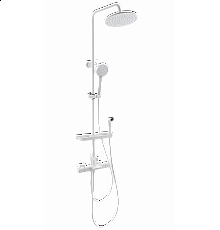 Душевая система с термостатом WONZON & WOGHAND, Белый матовый (WW-C3017-A1-MW)
