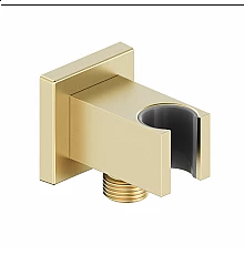 Шланговое подключение с держателем WONZON & WOGHAND, Брашированное золото (WW-HZ2312-BG)