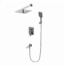 Душевая система встраиваемая WONZON & WOGHAND CUBE 2.0, Темный графит (WW-88939068-BGM)