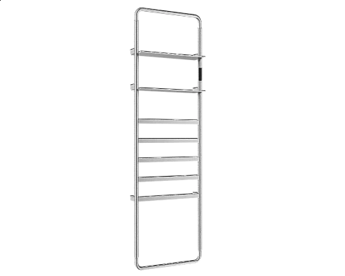 Полотенцесушитель электрический WONZON & WOGHAND, Брашированный никель (WW-A205-BR)