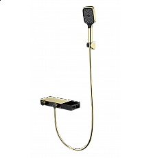 Смеситель для ванны с душем и термостатом WONZON & WOGHAND, Брашированное золото (WW-B2551-A-BG)