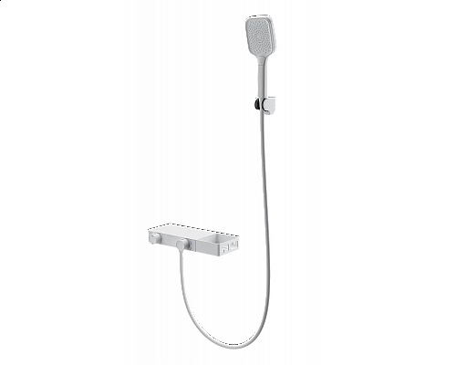 Смеситель для ванны с душем и термостатом WONZON & WOGHAND, Белый матовый (WW-B2551-MW)