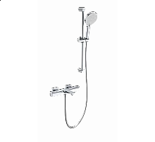 Смеситель для ванны с душем и термостатом WONZON & WOGHAND, Хром (WW-C2011-A-CR)