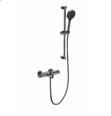 Смеситель для ванны с душем и термостатом WONZON & WOGHAND, Темный графит (WW-C2001-A-BGG)