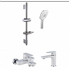 Набор для ванны 3 в 1 RIMERO RM6007WC (Белый/хром)