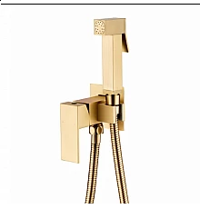 Смеситель встраиваемый с гигиеническим душем RIMERO RM020MG (Матовое золото)