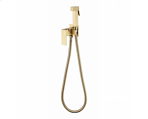 Смеситель встраиваемый с гигиеническим душем RIMERO RM020MG (Матовое золото)