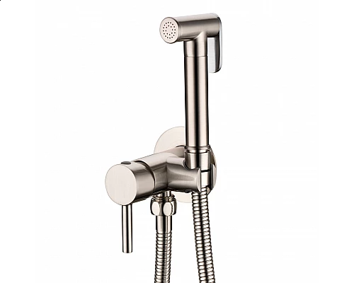 Смеситель встраиваемый с гигиеническим душем RIMERO RM010NK (Никель)
