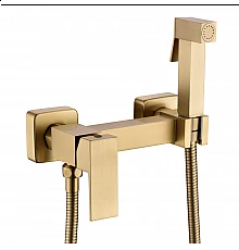 Смеситель с гигиеническим душем RIMERO RM700MG (Матовое золото)