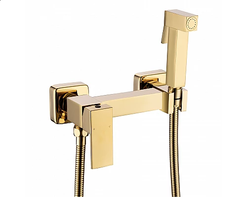 Смеситель с гигиеническим душем RIMERO RM700GO (Золото)