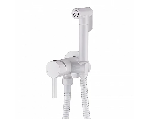 Смеситель встраиваемый с гигиеническим душем RIMERO RM010W (Белый)