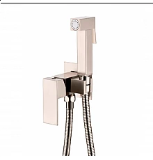 Смеситель встраиваемый с гигиеническим душем RIMERO RM020NK (Никель)