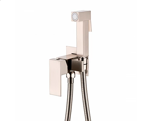 Смеситель встраиваемый с гигиеническим душем RIMERO RM020NK (Никель)