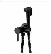 Смеситель встраиваемый с гигиеническим душем RIMERO RM010BL (Черный матовый)