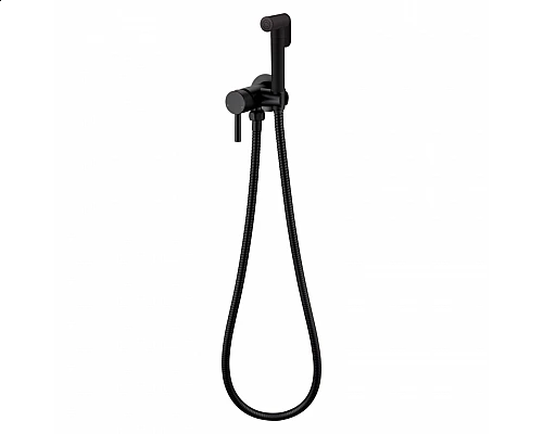 Смеситель встраиваемый с гигиеническим душем RIMERO RM010BL (Черный матовый)