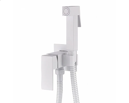 Смеситель встраиваемый с гигиеническим душем RIMERO RM020W (Белый)