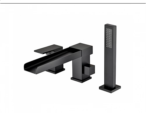 Смеситель на борт ванны RIMERO RM0808-3BL (Черный матовый)