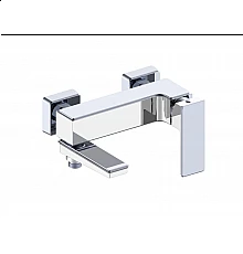 Смеситель для ванны с ручным душем RIMERO RM3017WC (Белый/Хром)