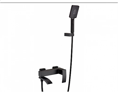 Смеситель для ванны с ручным душем RIMERO RM3207BL (Черный матовый)