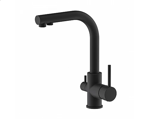 Смеситель для кухни c подключением фильтра питьевой воды RIMERO RM4399BL (Черный матовый)