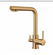 Смеситель для кухни c подключением фильтра питьевой воды RIMERO RM4399MG (Матовое золото)