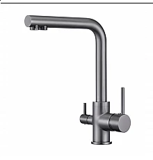 Смеситель для кухни c подключением фильтра питьевой воды RIMERO RM4399BG (Графит)