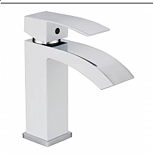 Смеситель для раковины RIMERO RM1007WC (Белый/Хром)