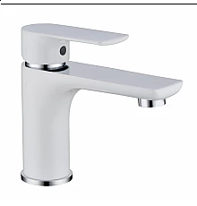 Смеситель для раковины RIMERO RM1060WC (Белый/Хром)